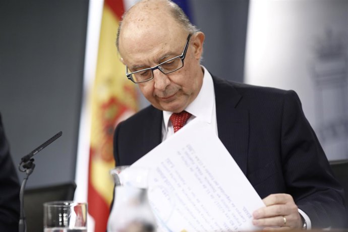 Cristóbal Montoro després del Consell de Ministres