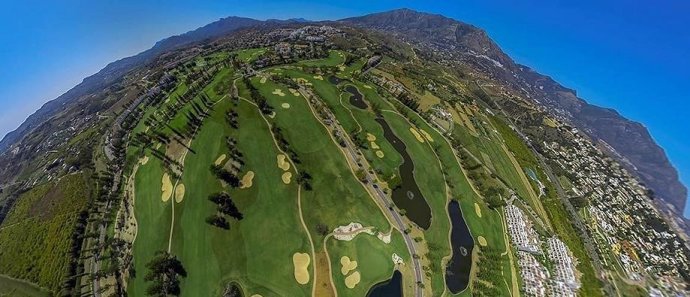 Campo de golf en 360 grados, golf, turismo, deporte