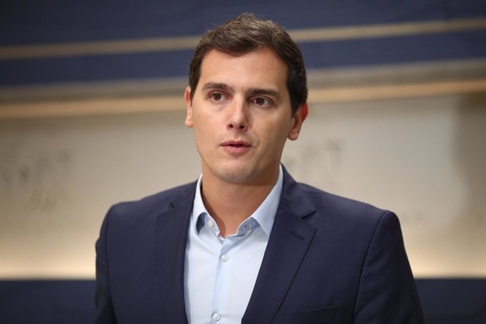 Rueda de prensa de Albert Rivera en el Congreso