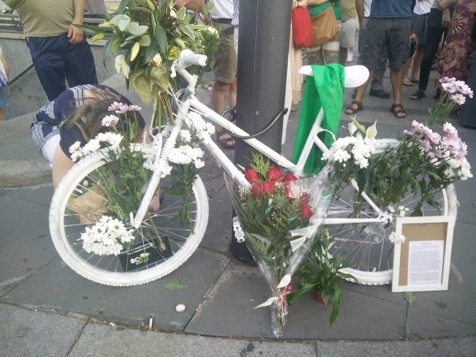El homenaje a Juan José Cristóbal, ciclista fallecido en Madrid