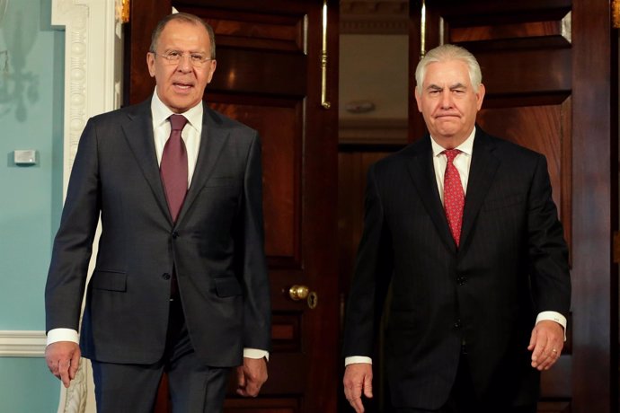 Rex Tillerson y Sergei Lavrov