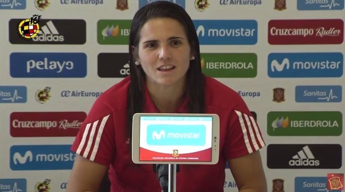 La jugadora de la selección española Andrea Pereira