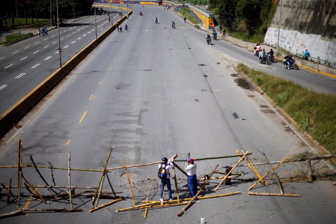 Protesta opositora en Caracas