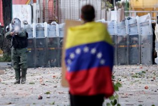 Manifestante en Venezuela