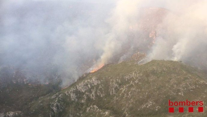 Incendio forestal de Tivenys (Tarragona)