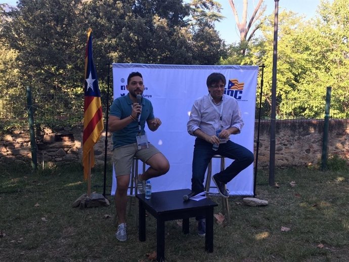 Sergi Miquel i  Carles Puigdemont (PDeCAT)