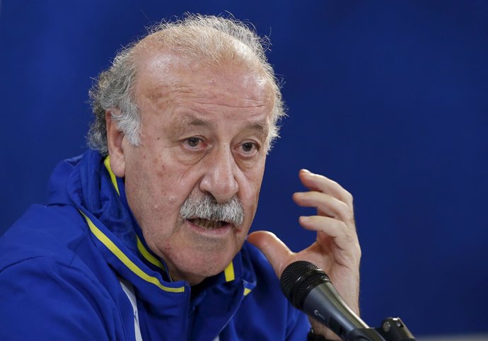 Vicente del Bosque en rueda de prensa