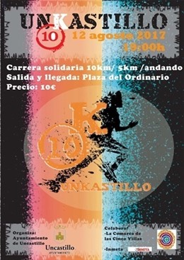 Cartel de la V 10K de Uncastillo 