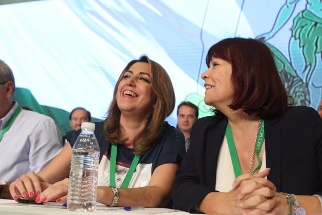 Susana Díaz y Micaela Navarro en el Congreso del PSOE-A