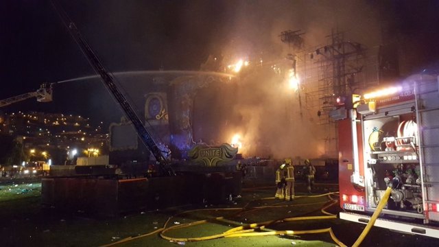 Incendio Tomorrowland Barcelona