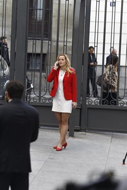 Zaida Cantera su llegada a la constitución del Congreso