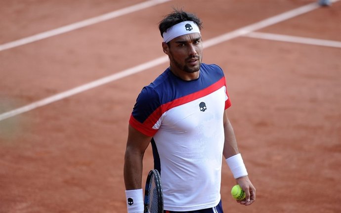 Fabio Fognini en Roland Garros 