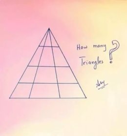 Reto: ¿Cuántos triángulos ves en la imagen?