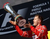 Vettel, más líder del mundial tras vencer en Hungaroring y Alonso termina sexto
