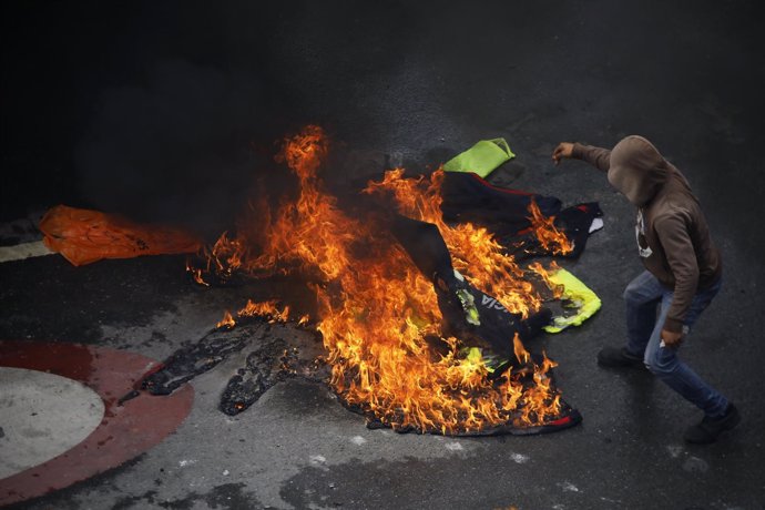 Disturbios durante las protestas en Venezuela