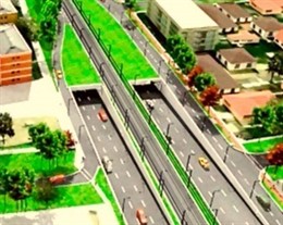 Autopista en liza en Chile