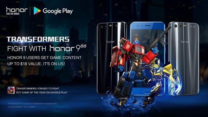 Transformers: Forjados para la lucha y Honor 9