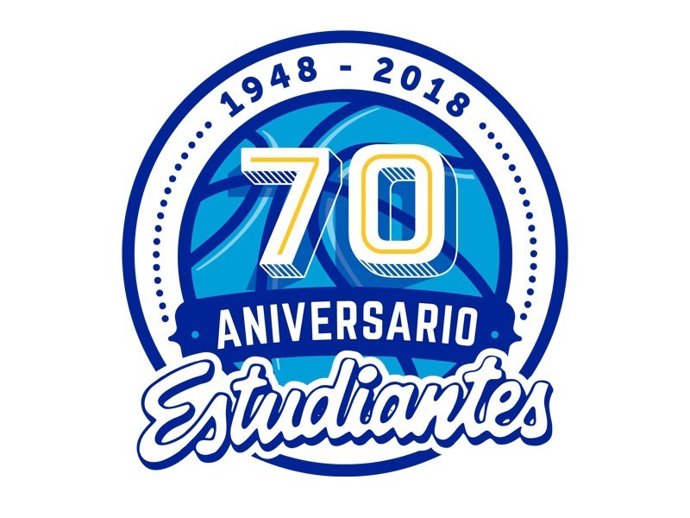 Logotip de l'Estudiantes pel seu 70è aniversari