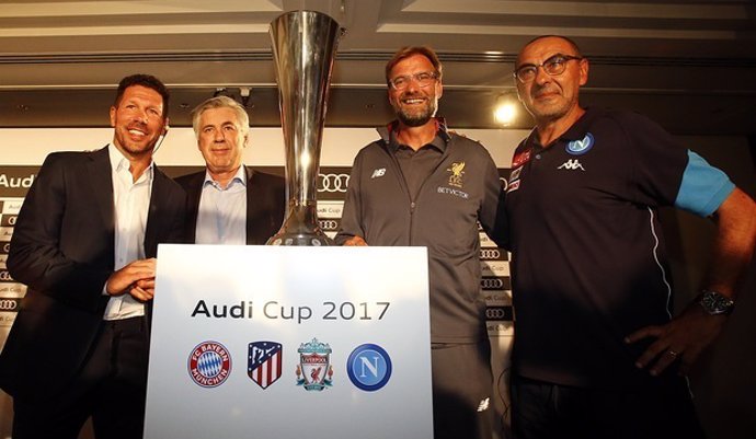 Simeone, Ancelotti, Klopp u Sarri presentan la Copa Audi
