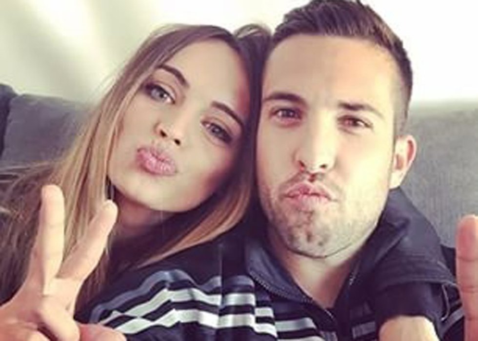 Romarey Ventura y Jordi Alba 