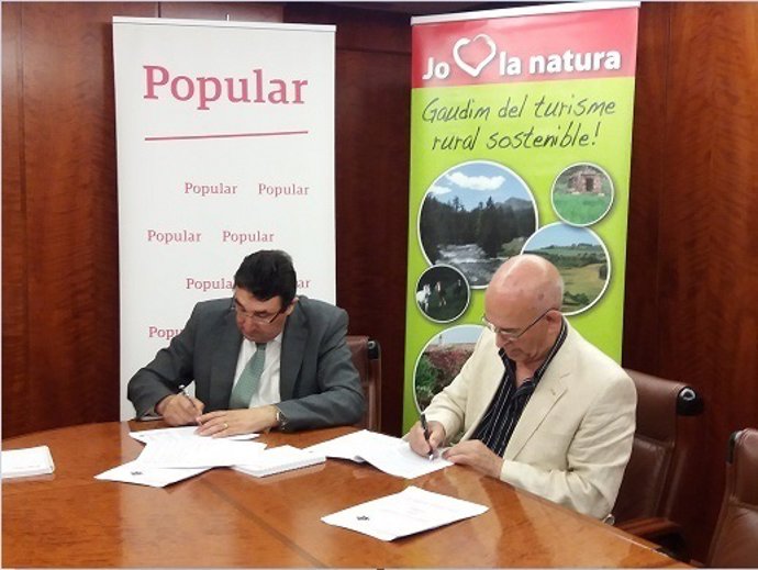 José Antonio Rego (Banc Popular) i Anton Bundó (Turalcat)