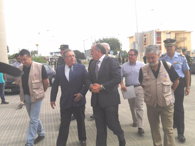 El ministro Zoido, este martes en Algeciras (Cádiz)