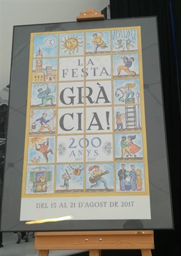 Cartel de la Fiesta Mayor de Gracia de 2017