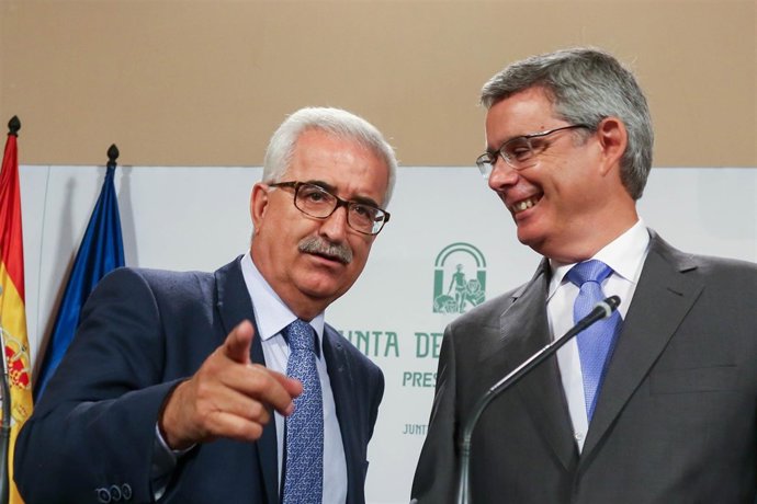 Manuel Jiménez Barrios y Juan Carlos Blanco, hoy ante los medios