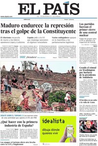 Las portadas de los periódicos de hoy, miércoles 2 de agosto de 2017