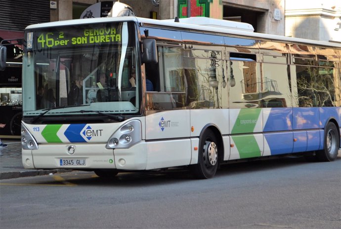 Un autobús de la EMT de Palma