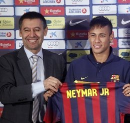 Neymar y Bartomeu