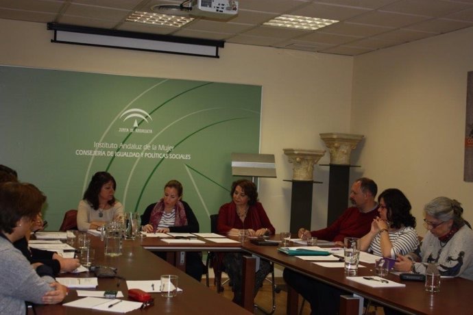 Reunión de la directora del IAM con asociaciones de mujeres andaluzas