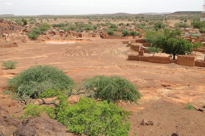 Poblado en el Sahel