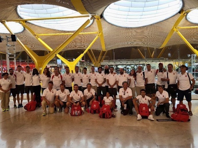 La expedición española antes de partir