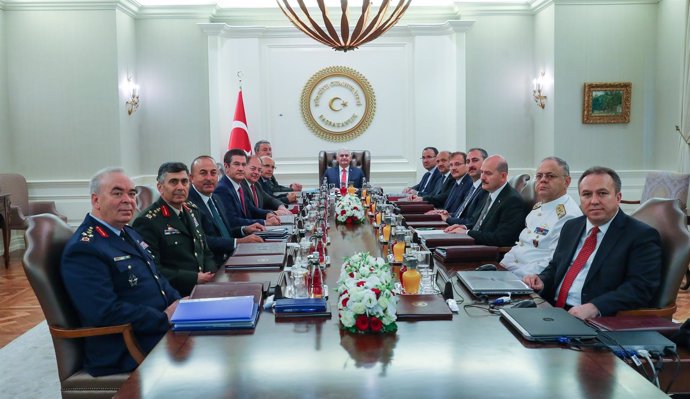 Reunión del Consejo Militar Supremo de Turquía