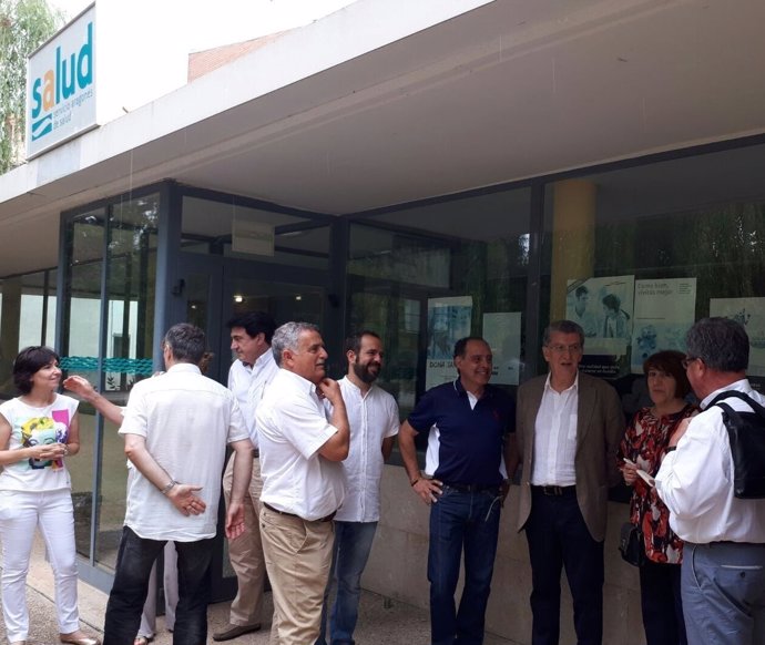 Celaya ha visitado hoy el centro de salud de Azuara 