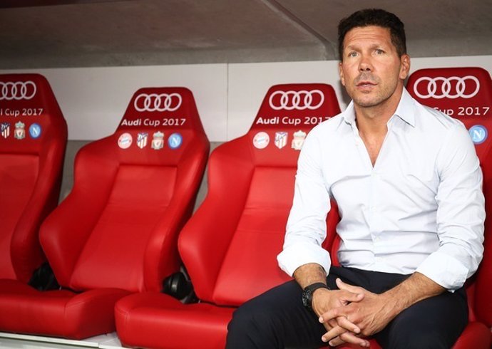 El técnico del Atlético de Madrid, Diego Pablo Simeone