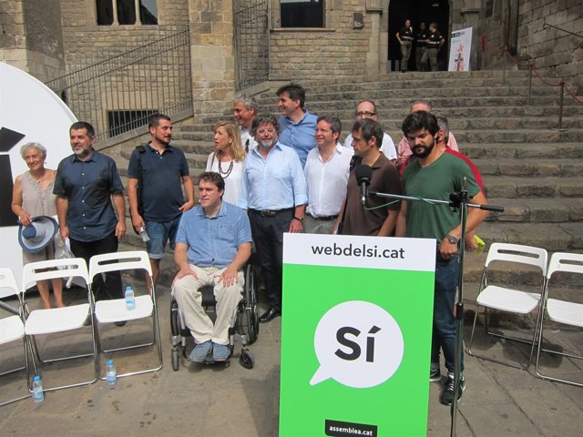Presentació de la campanya conjunta pel 'sí' a la independència