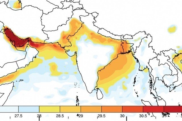 Subida de temperaturas en el sur de Asia