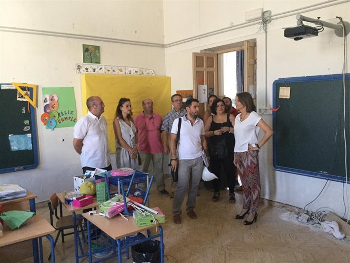 Visita al colegio San Roque.