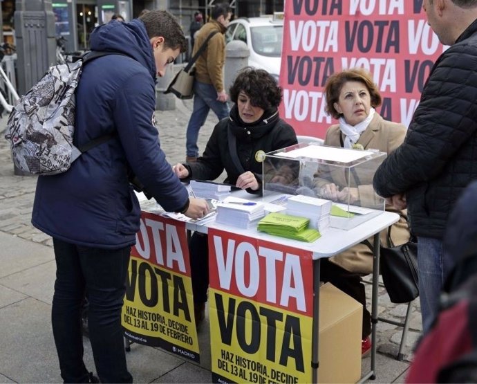 Votación ciudadana realizada por el Ayuntamiento de Madrid en febrero de 2017