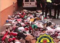 Intervenidas 5.200 prendas falsificadas valoradas en más de 100.000€ en Alicante
