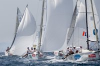 Los aspirantes al título toman posiciones en la Copa del Rey de vela