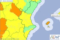 Valencia y el sur de Alicante, en aviso amarillo este viernes por altas temperaturas de hasta 38 grados