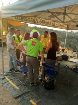 Dispositivo en el incendio forestal de Segura de la Sierra (Jaén)