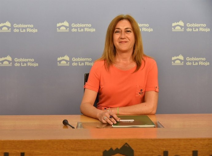 La portavoz del Gobierno, Begoña Martínez, en rueda de prensa