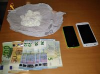Guardia Civil de Albacete detiene a un vecino de Badajoz con 102,5 gramos de cocaína