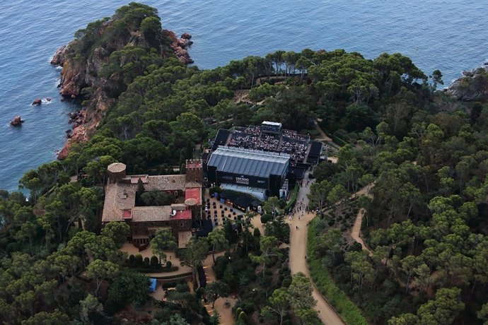 Vista aèria del Festival de Cap Roig