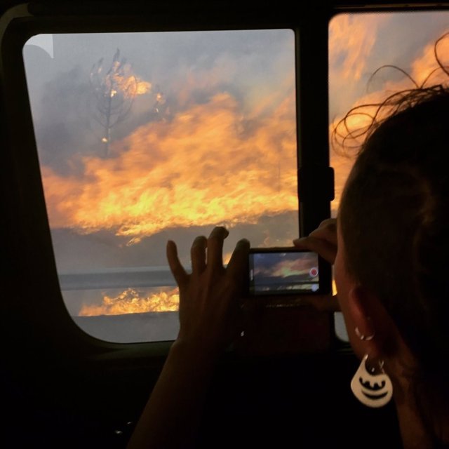 Amparanoia en el incendio de Verín