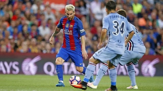 Messi en el trofeo Joan Gamper 2016